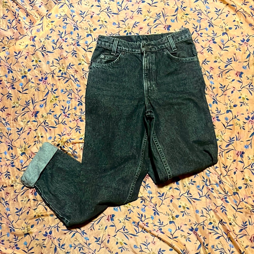 Black Vintage Levi mom Jeans